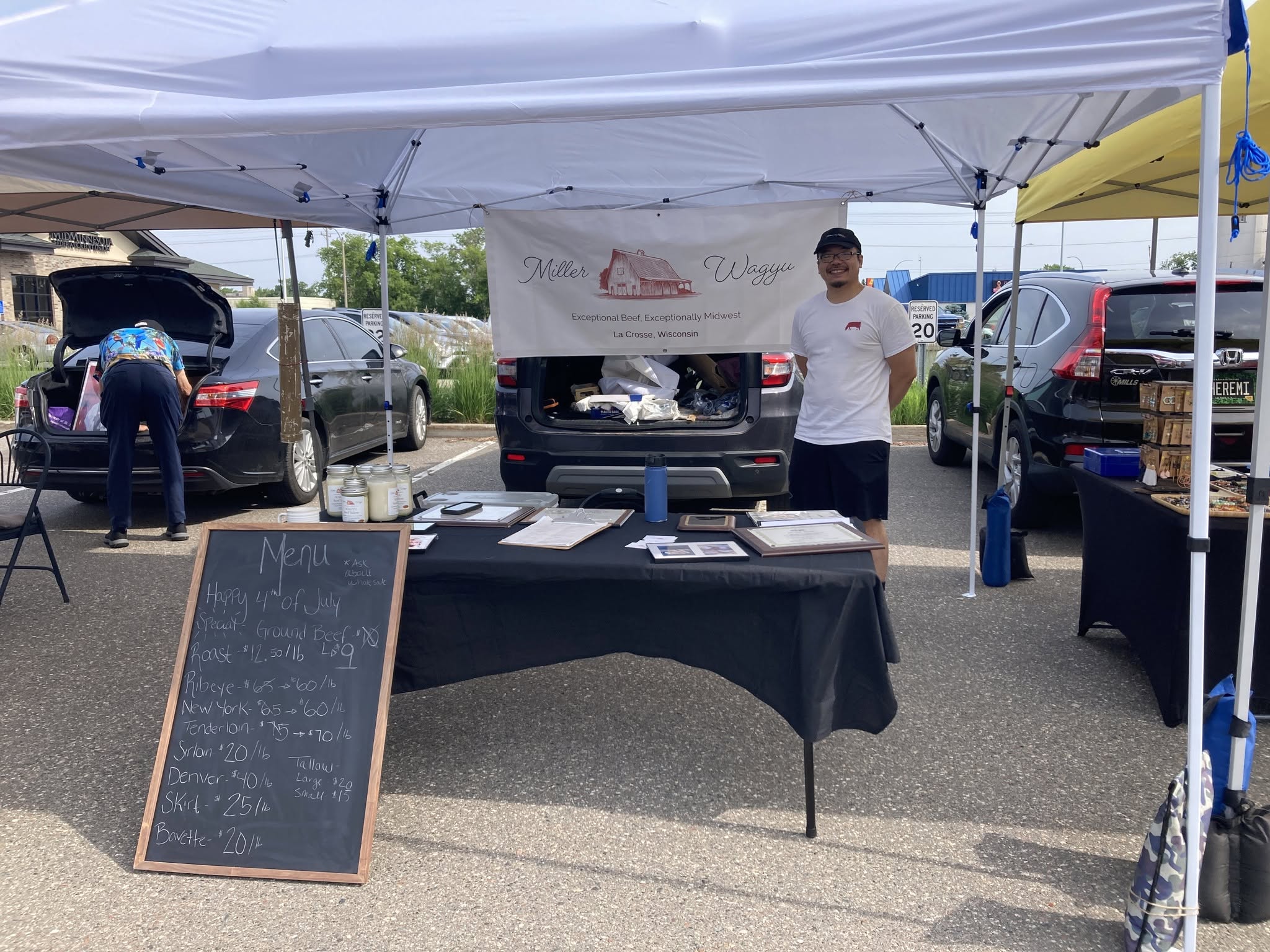 Miller Wagyu at a local farmers market